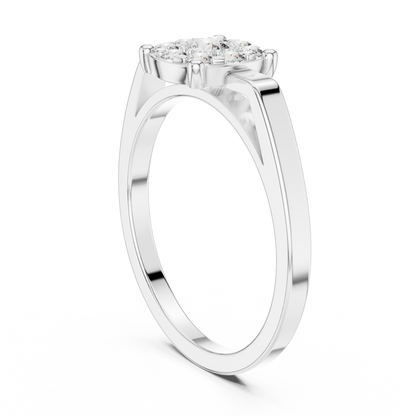 Round Halo Lab Grown Diamond Ring