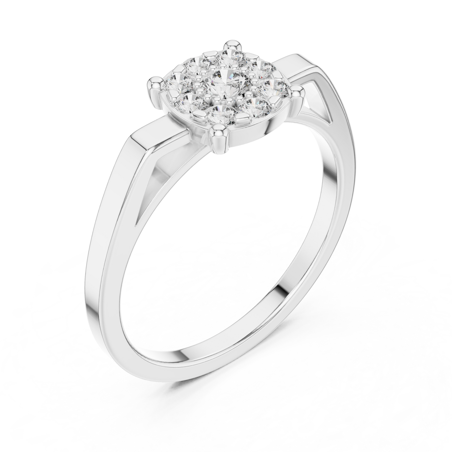 Round Halo Lab Grown Diamond Ring