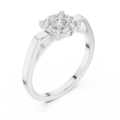 Round Halo Lab Grown Diamond Ring
