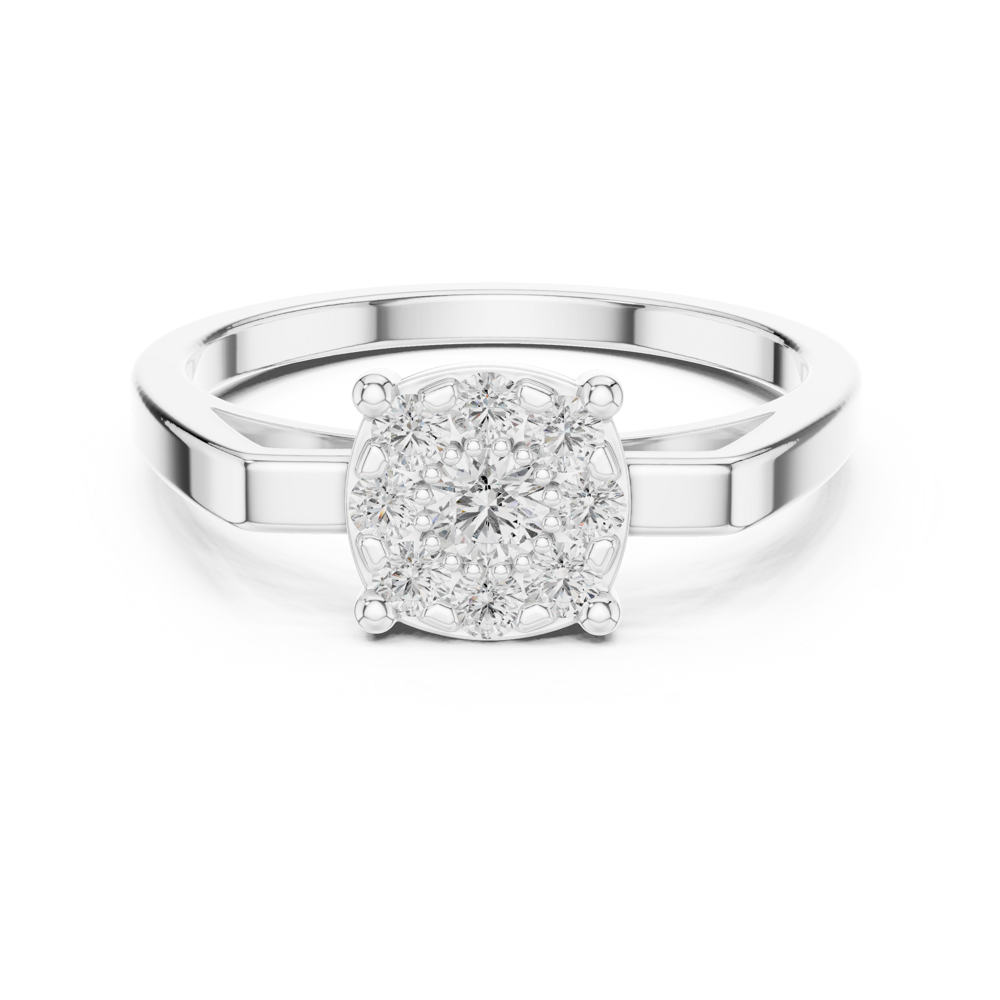 Round Halo Lab Grown Diamond Ring
