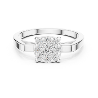 Round Halo Lab Grown Diamond Ring