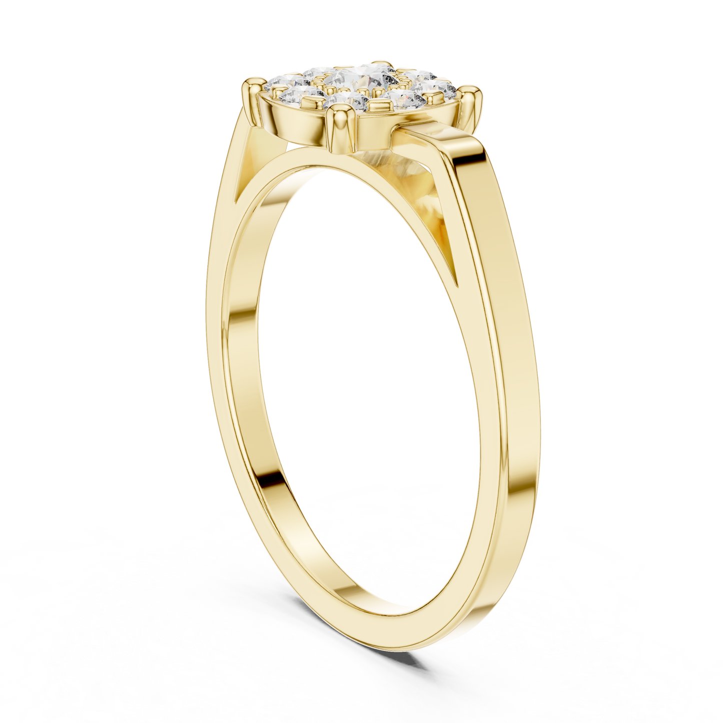 Round Halo Lab Grown Diamond Ring