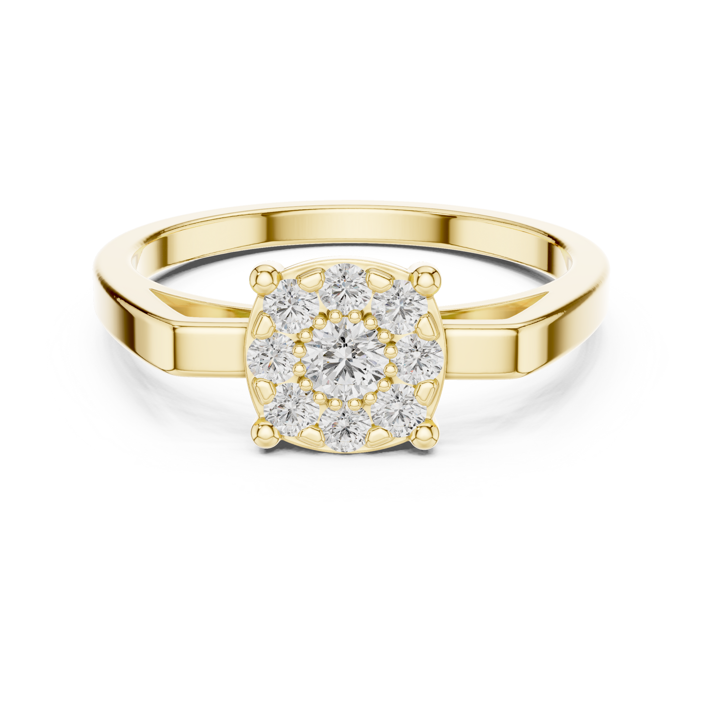 Round Halo Lab Grown Diamond Ring