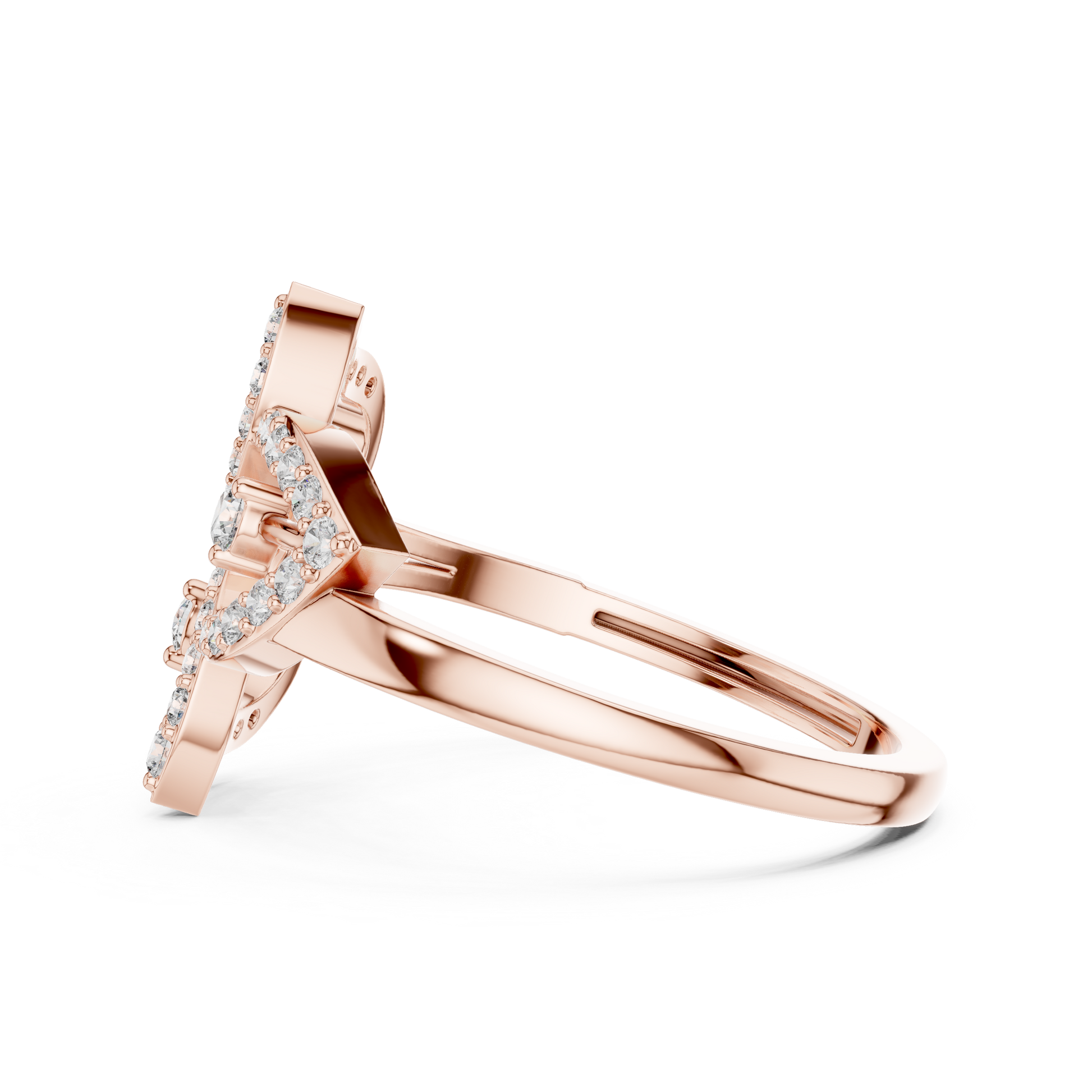 Mixed Shape Lab Grown Diamond Halo Ring