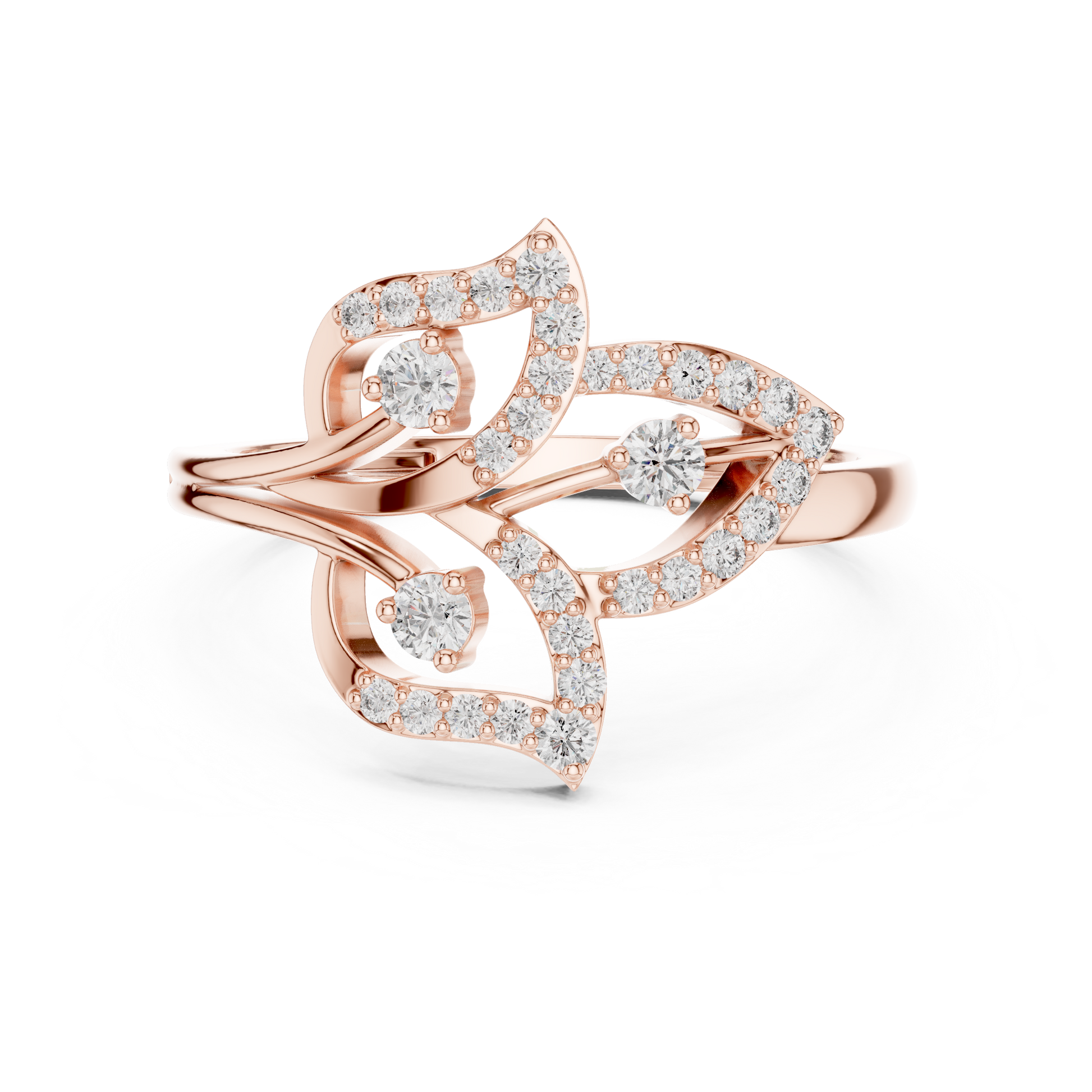 Mixed Shape Lab Grown Diamond Halo Ring