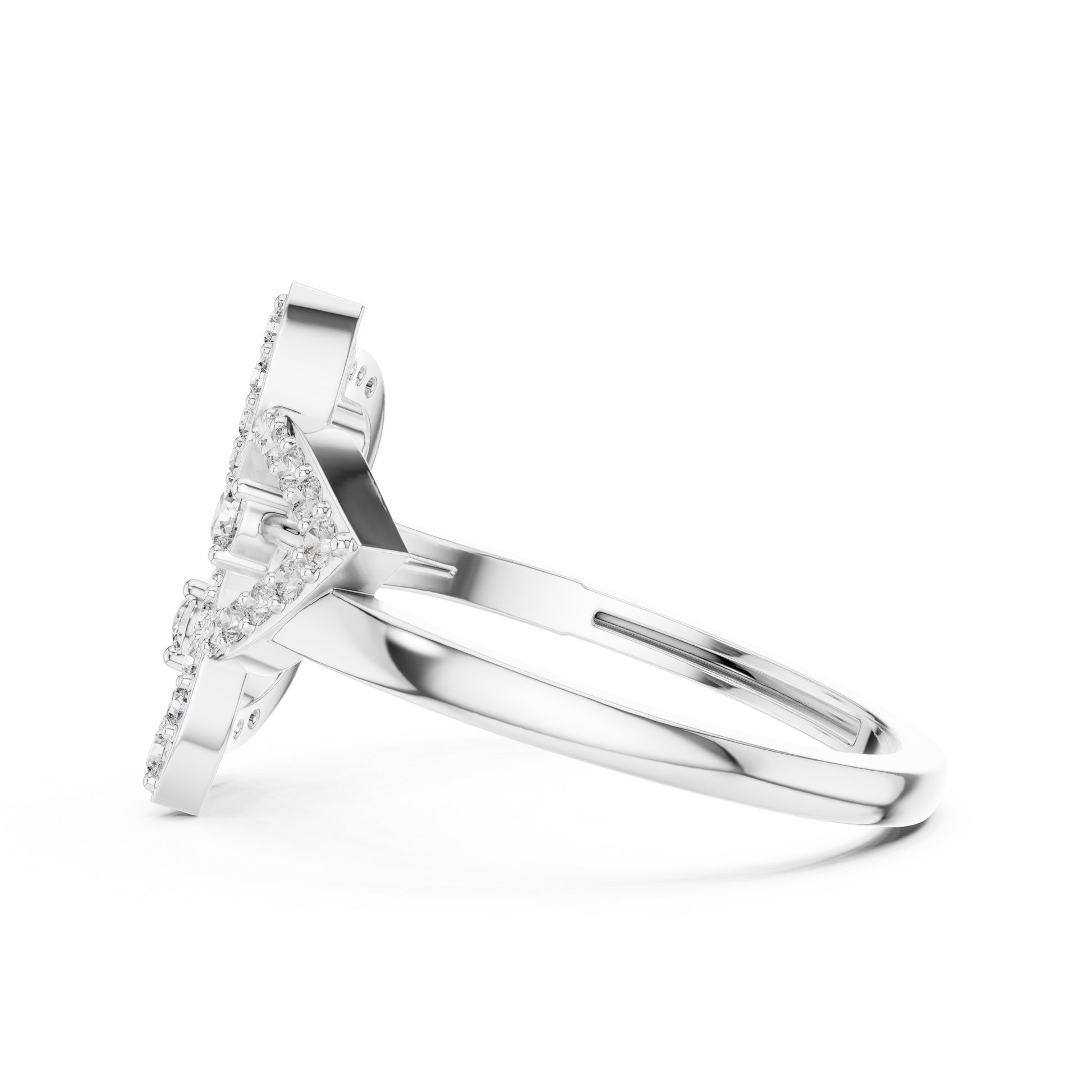Mixed Shape Lab Grown Diamond Halo Ring