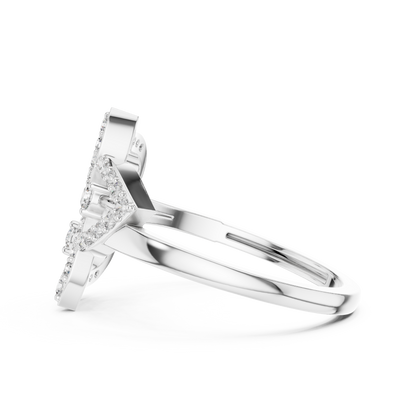 Mixed Shape Lab Grown Diamond Halo Ring