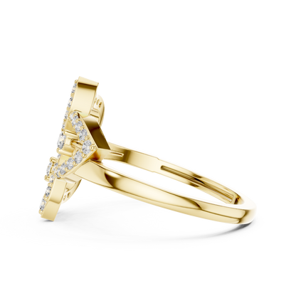 Mixed Shape Lab Grown Diamond Halo Ring
