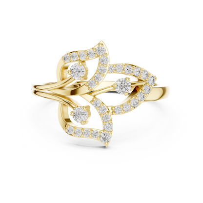 Mixed Shape Lab Grown Diamond Halo Ring