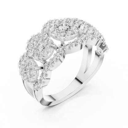 Mixed Shape Lab Grown Diamond Halo Ring