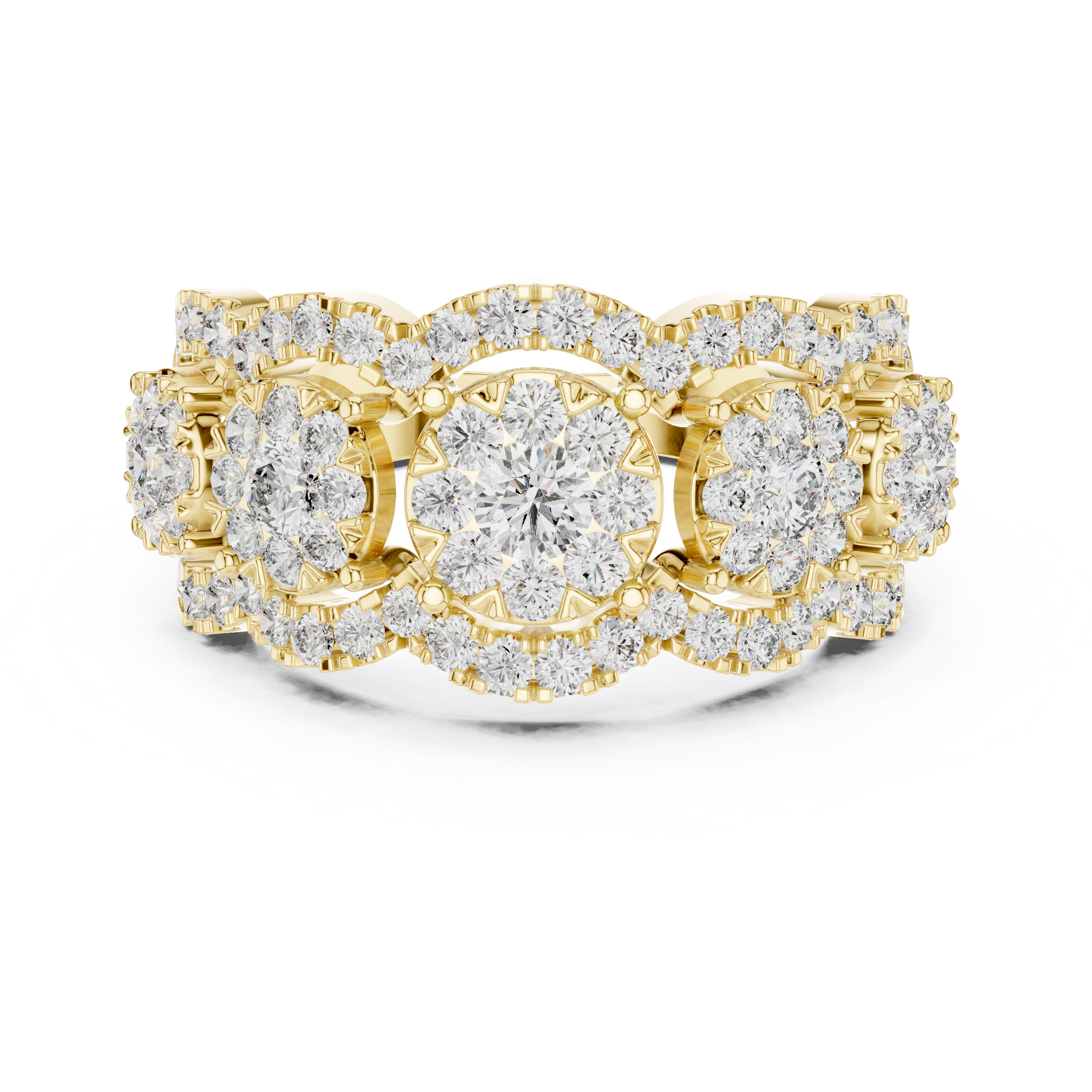 Mixed Shape Lab Grown Diamond Halo Ring