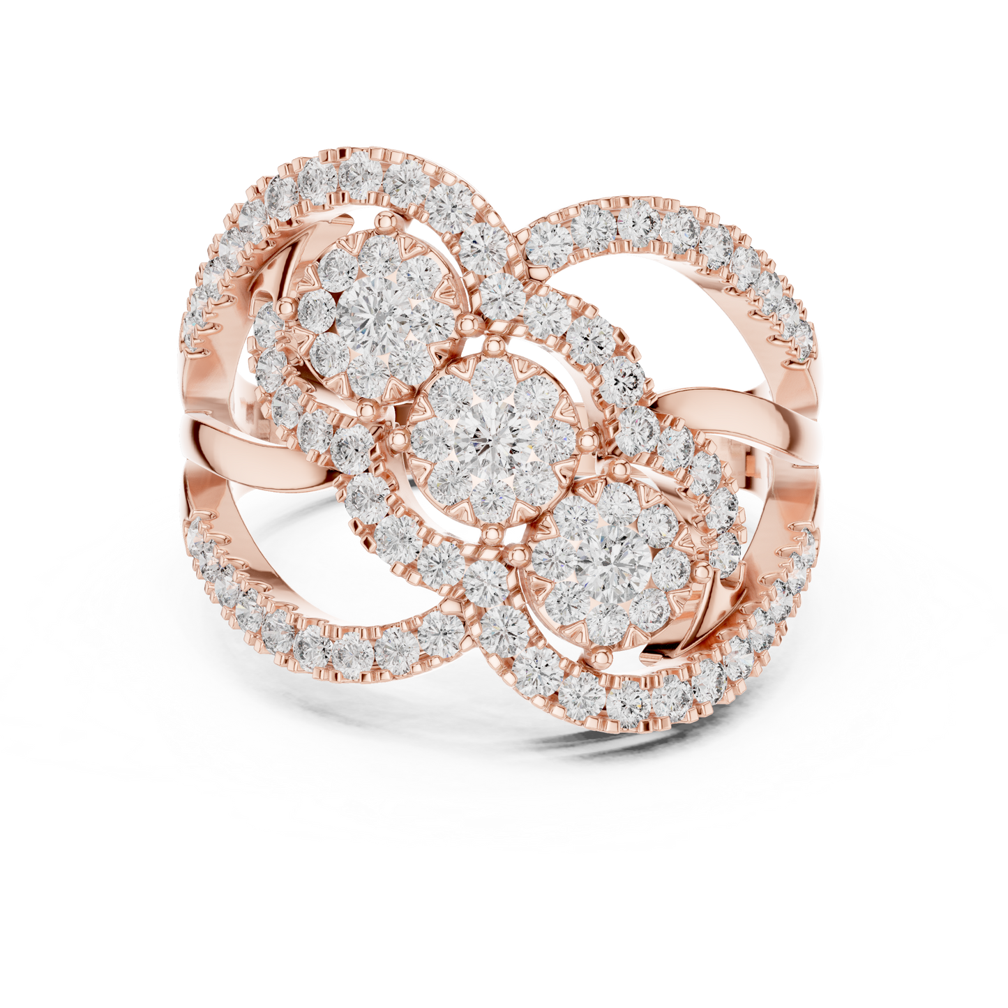 Mixed Shape Lab Grown Diamond Halo Ring