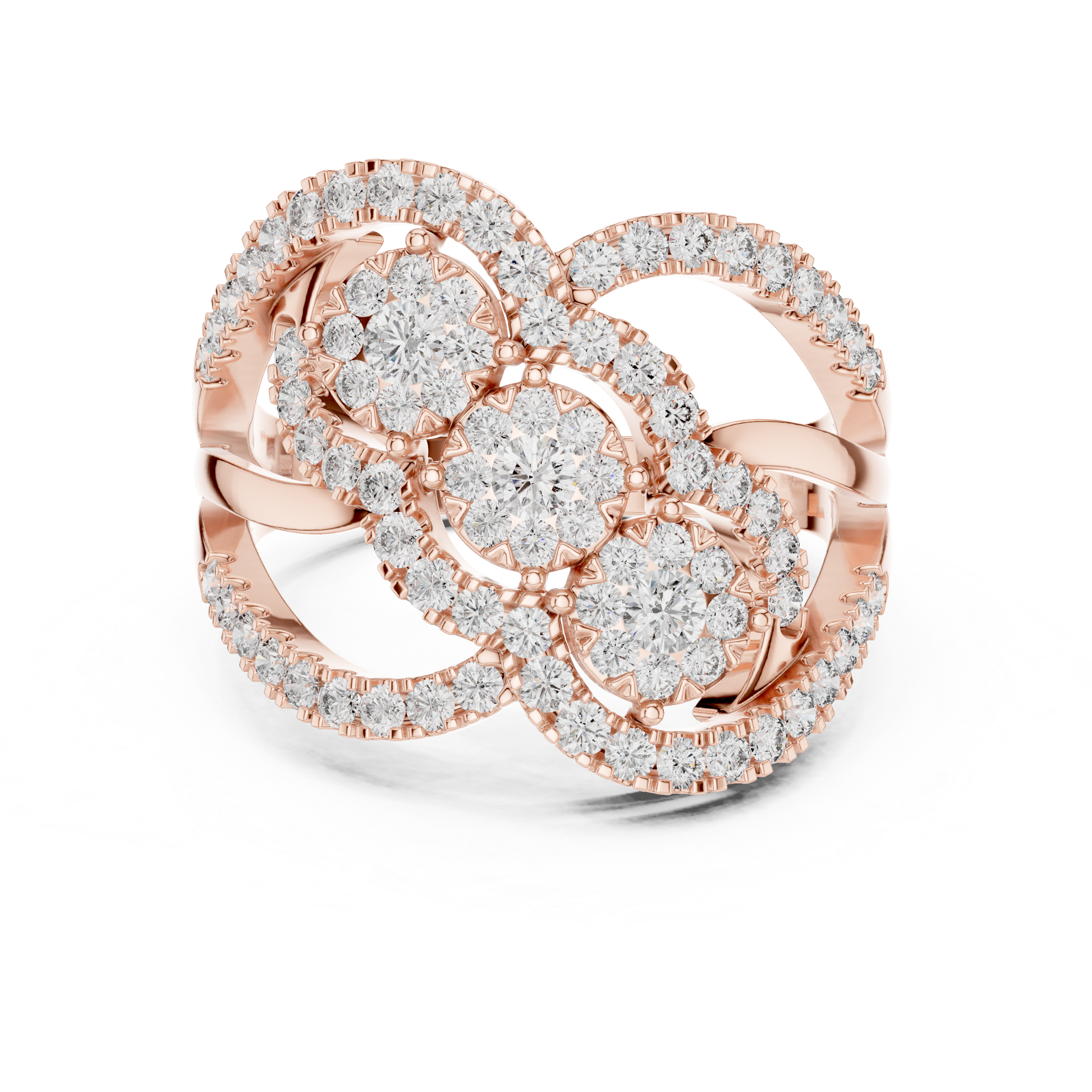 Mixed Shape Lab Grown Diamond Halo Ring