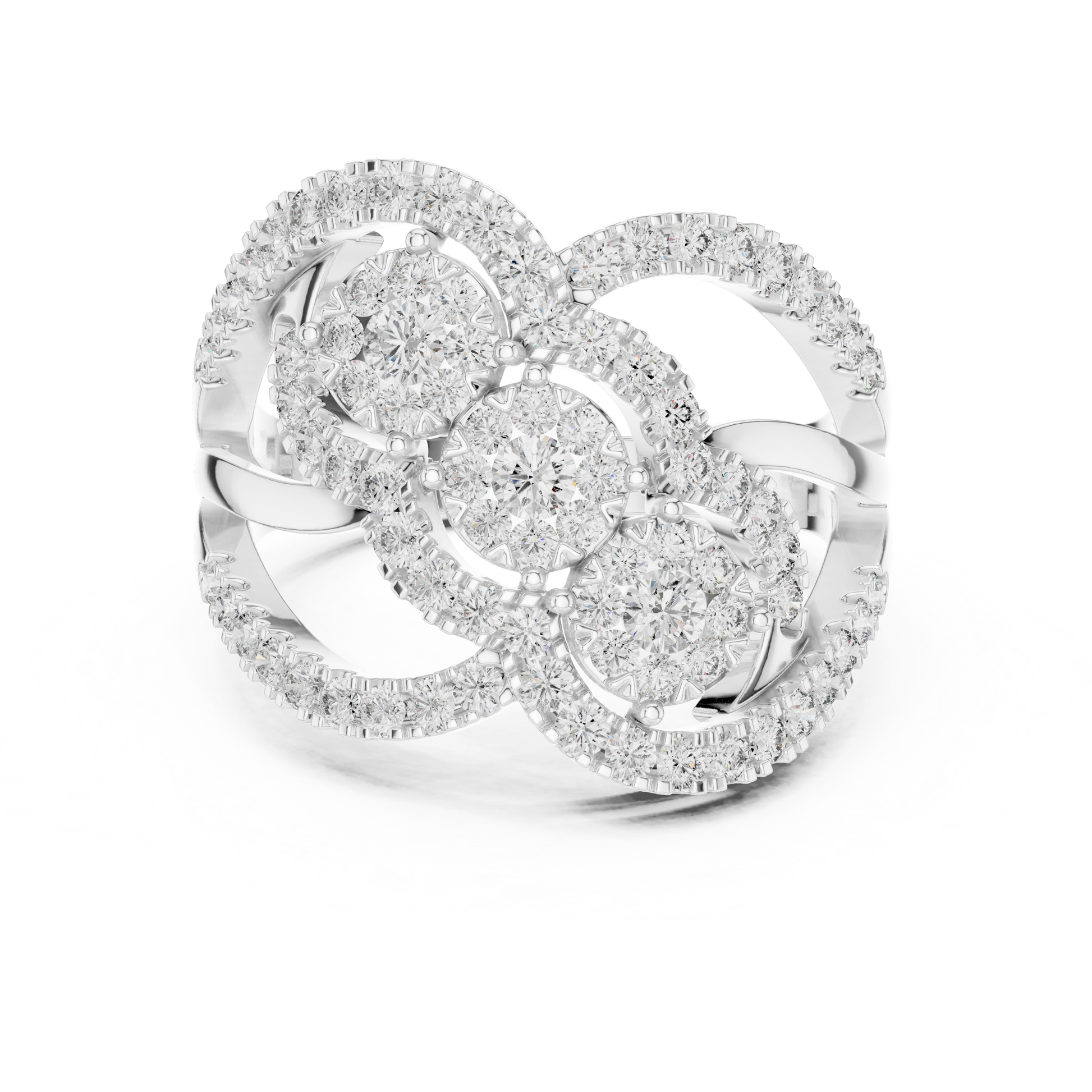 Mixed Shape Lab Grown Diamond Halo Ring