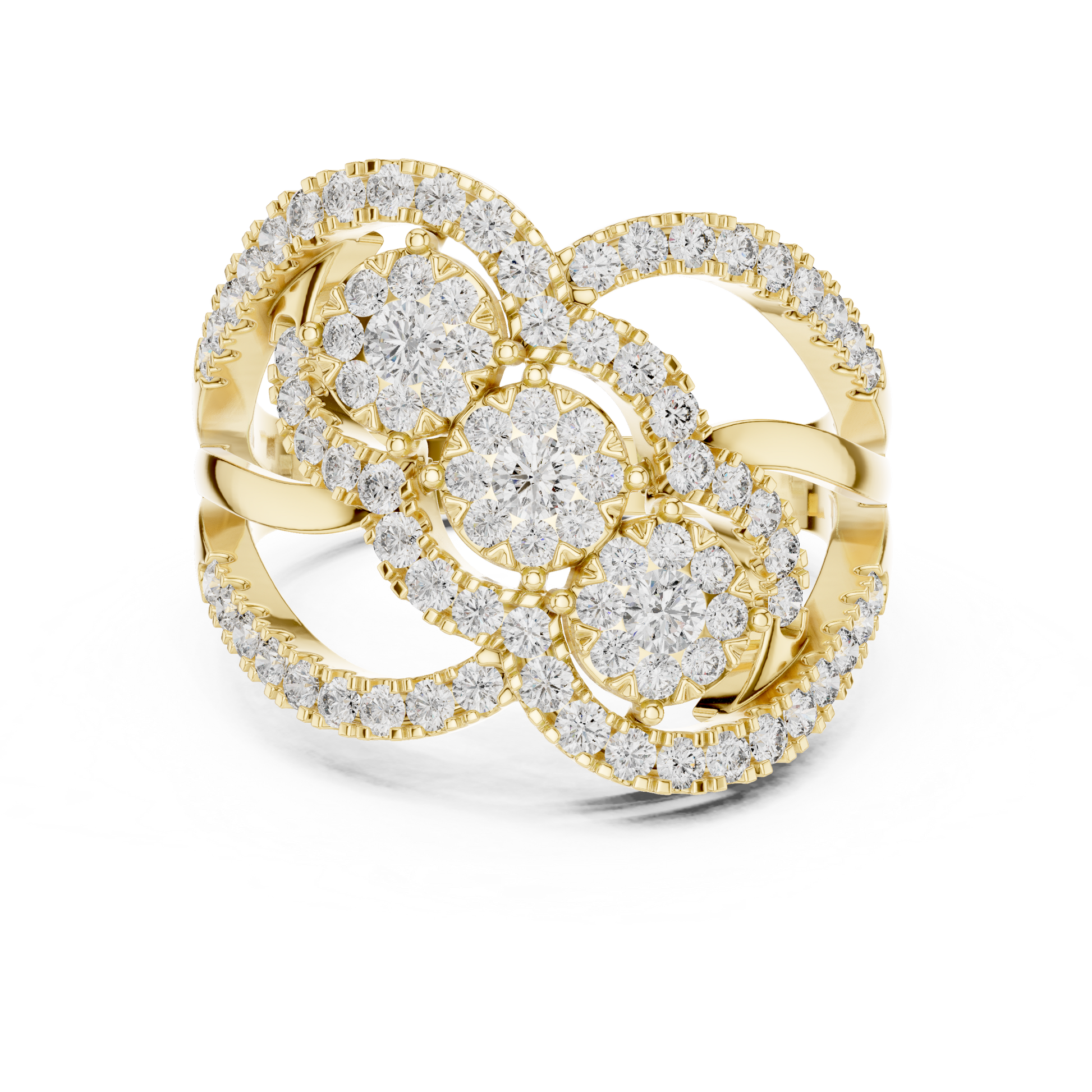 Mixed Shape Lab Grown Diamond Halo Ring