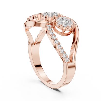 Round Halo Lab Grown Diamond Ring