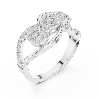 Round Halo Lab Grown Diamond Ring