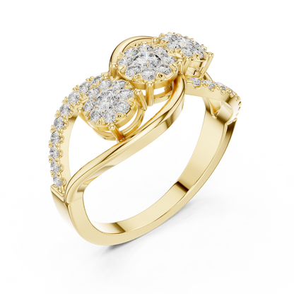 Round Halo Lab Grown Diamond Ring