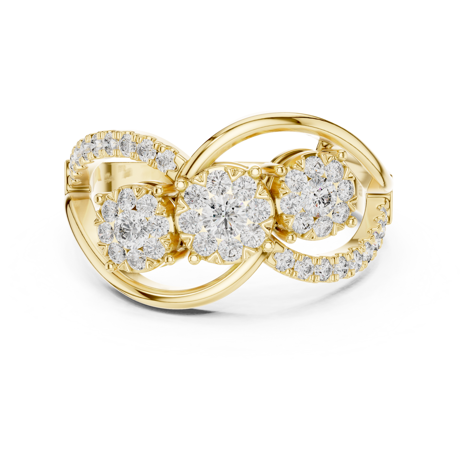 Round Halo Lab Grown Diamond Ring
