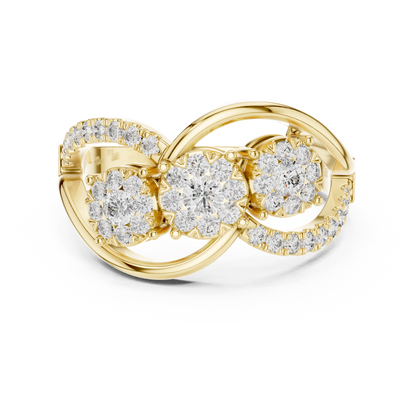 Round Halo Lab Grown Diamond Ring