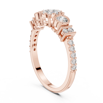 Round Halo Lab Grown Diamond Ring
