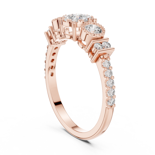 Round Halo Lab Grown Diamond Ring