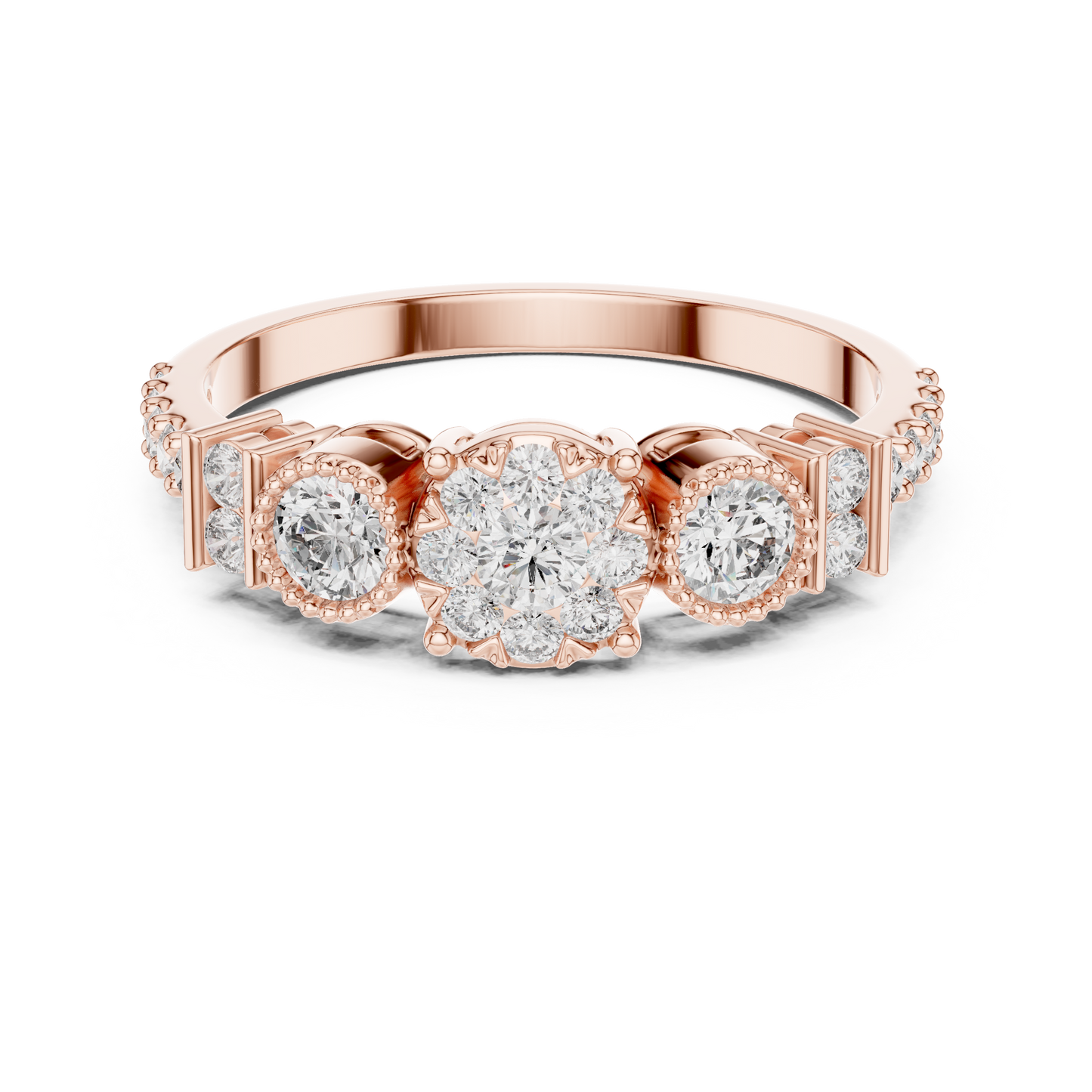 Round Halo Lab Grown Diamond Ring