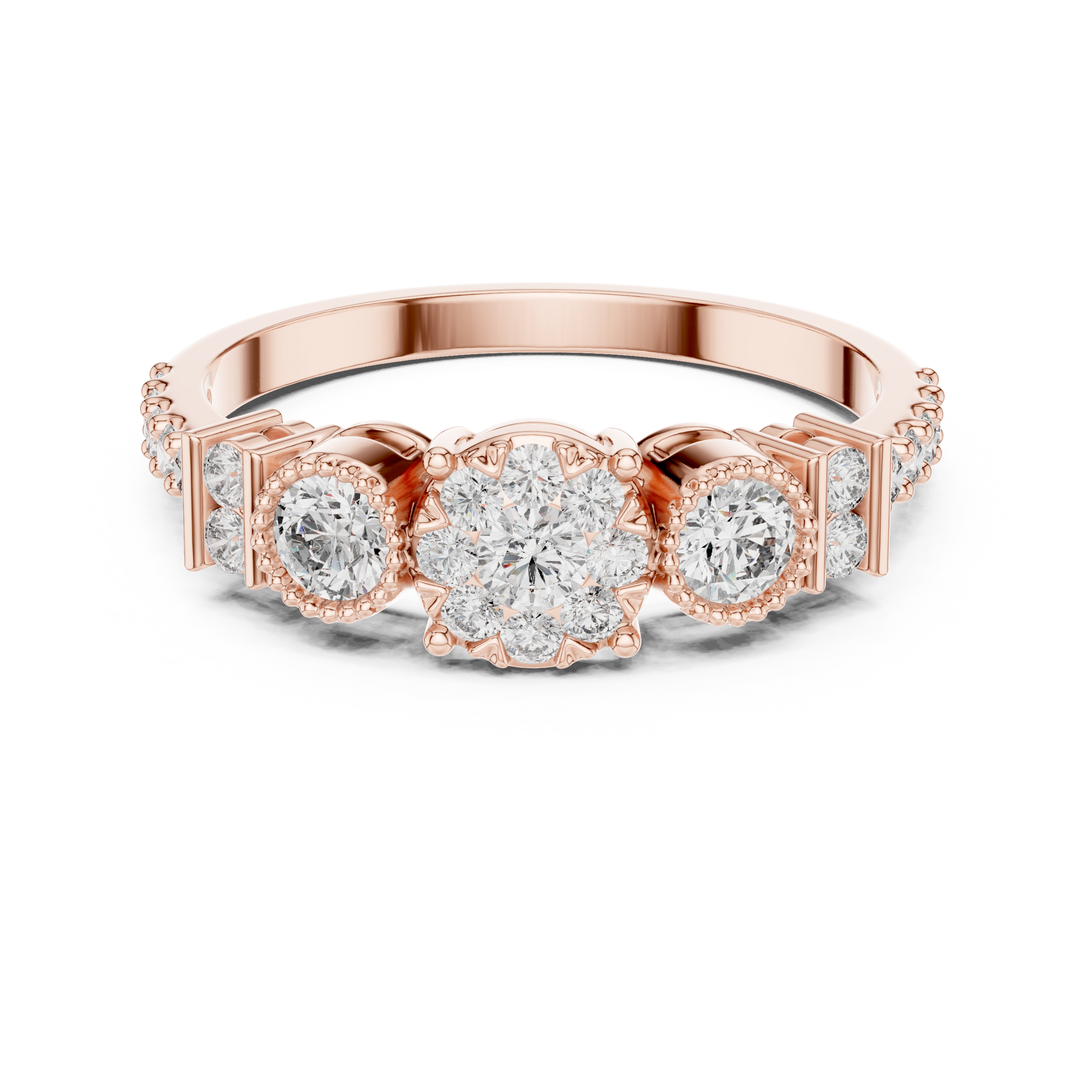 Round Halo Lab Grown Diamond Ring