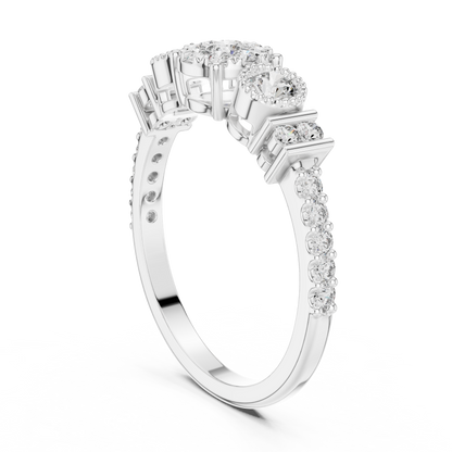 Round Halo Lab Grown Diamond Ring