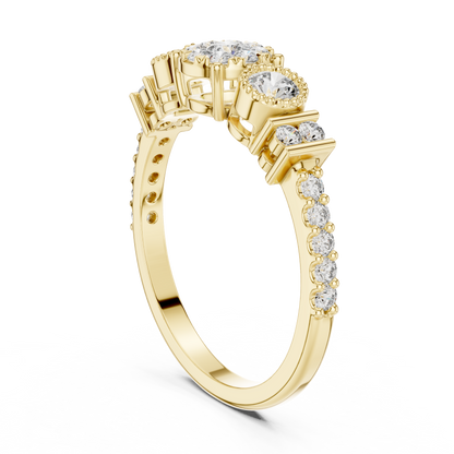 Round Halo Lab Grown Diamond Ring