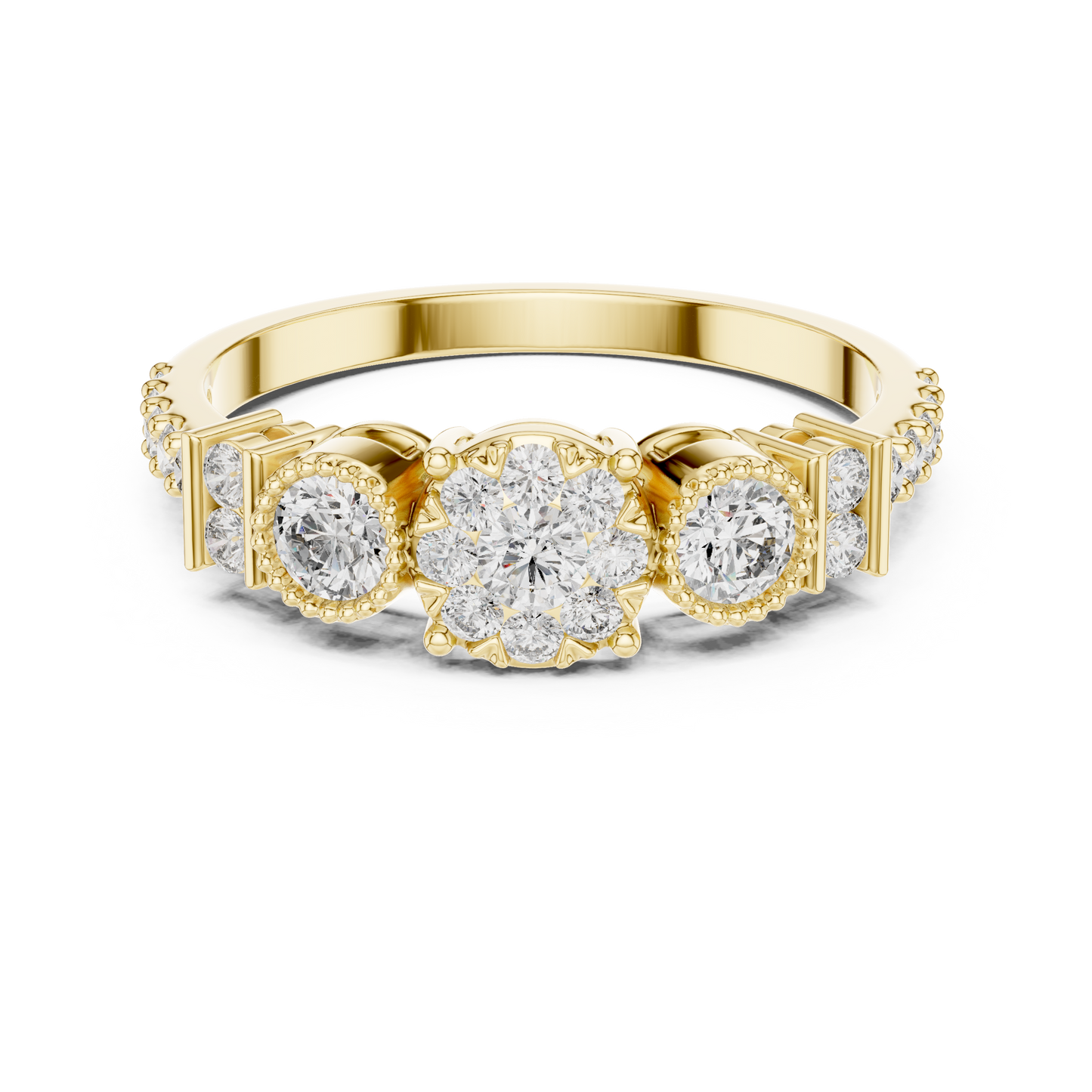 Round Halo Lab Grown Diamond Ring