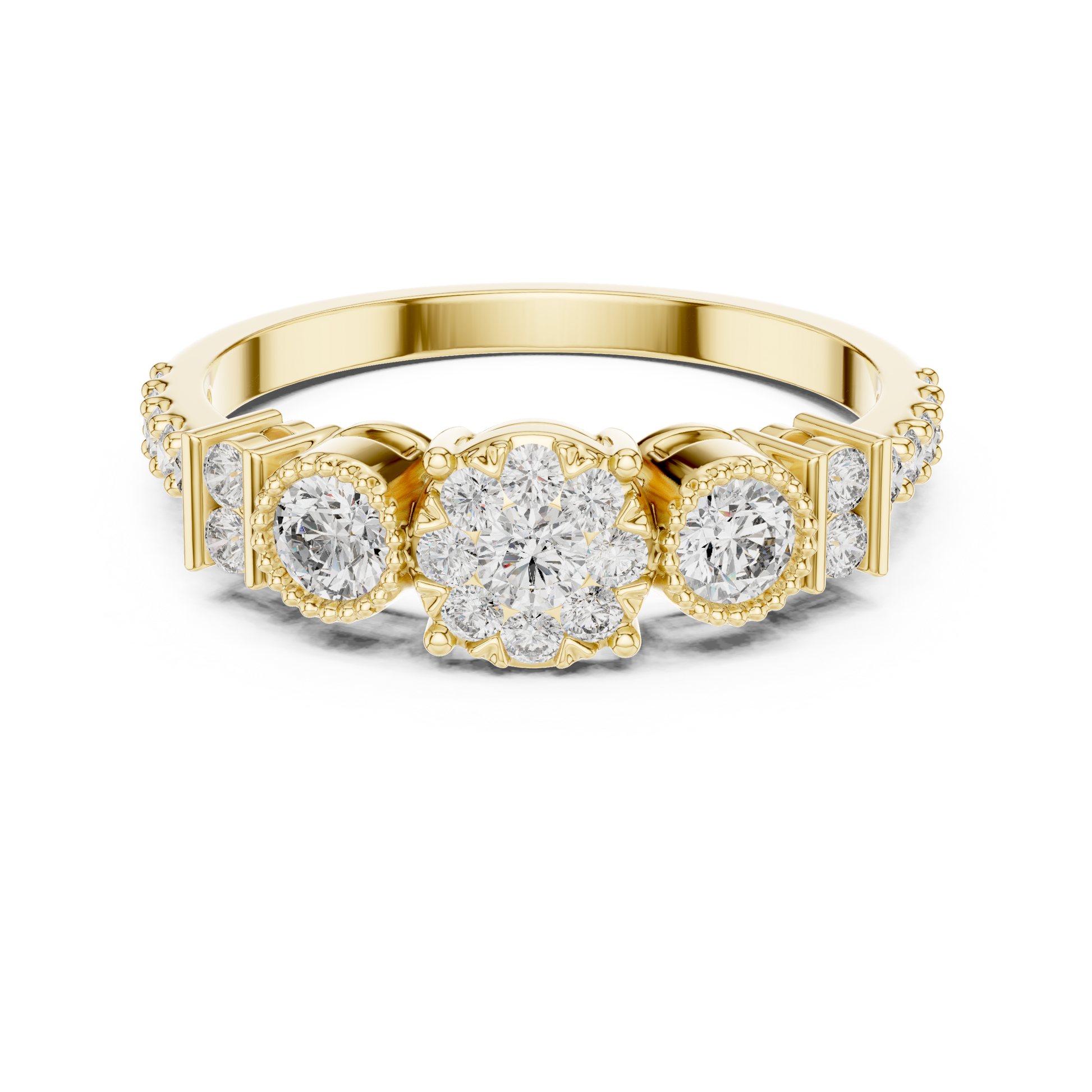 Round Halo Lab Grown Diamond Ring