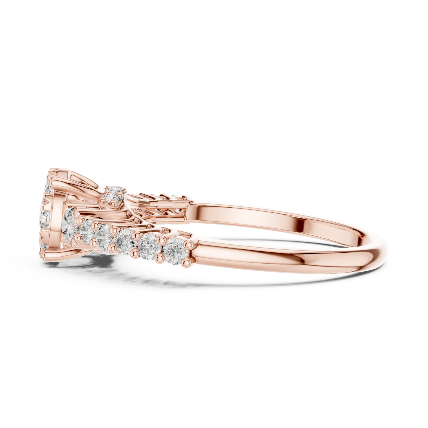 Round Halo Lab Grown Diamond Ring