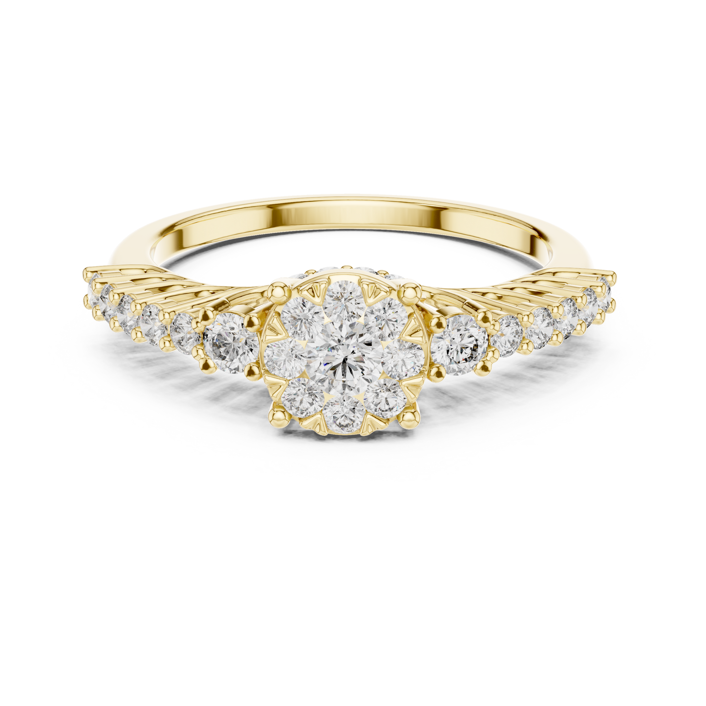 Round Halo Lab Grown Diamond Ring