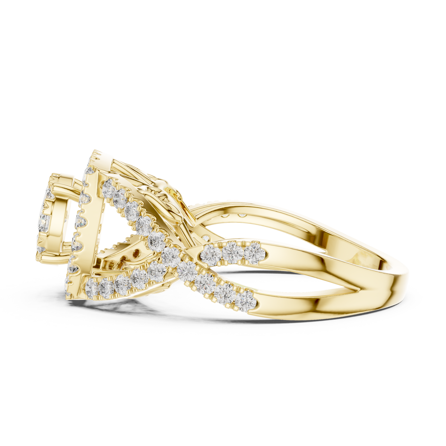 Round Halo Lab Grown Diamond Ring