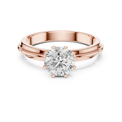 Round Solitaire Lab Grown Diamond Ring