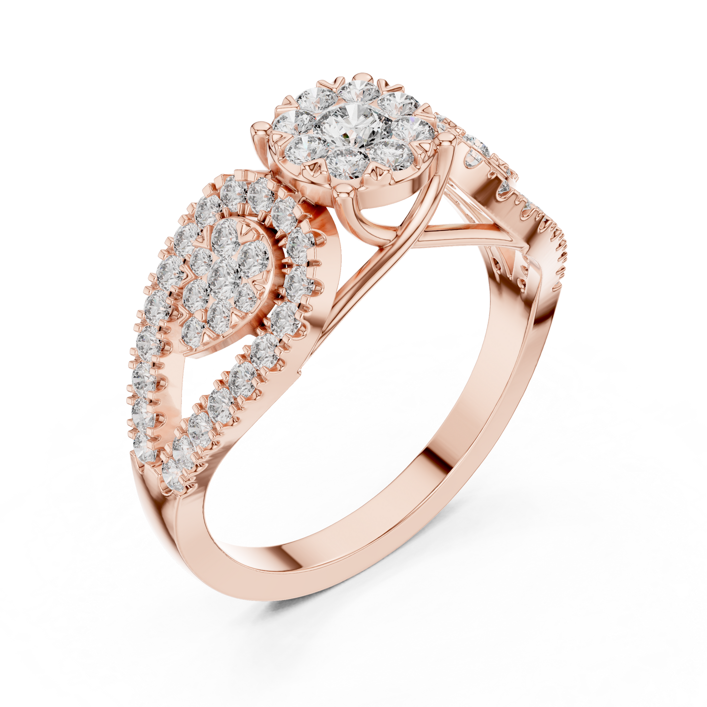 Round Halo Lab Grown Diamond Ring