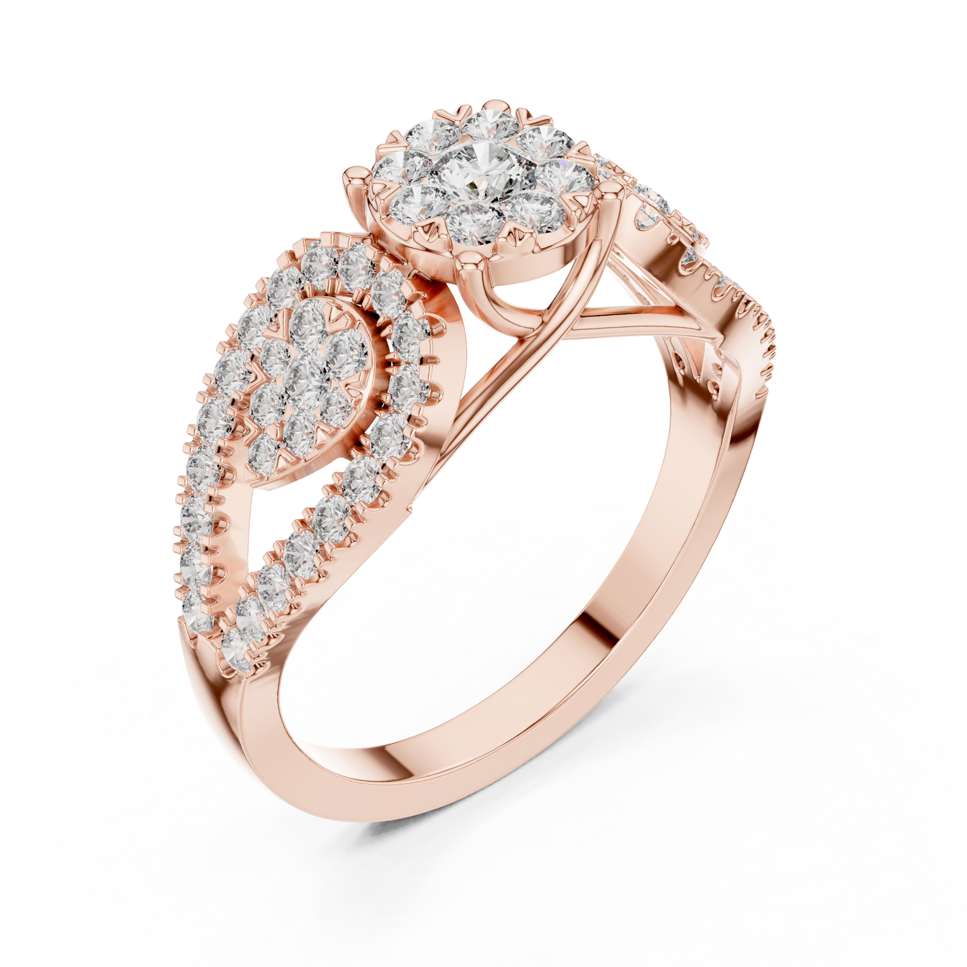 Round Halo Lab Grown Diamond Ring
