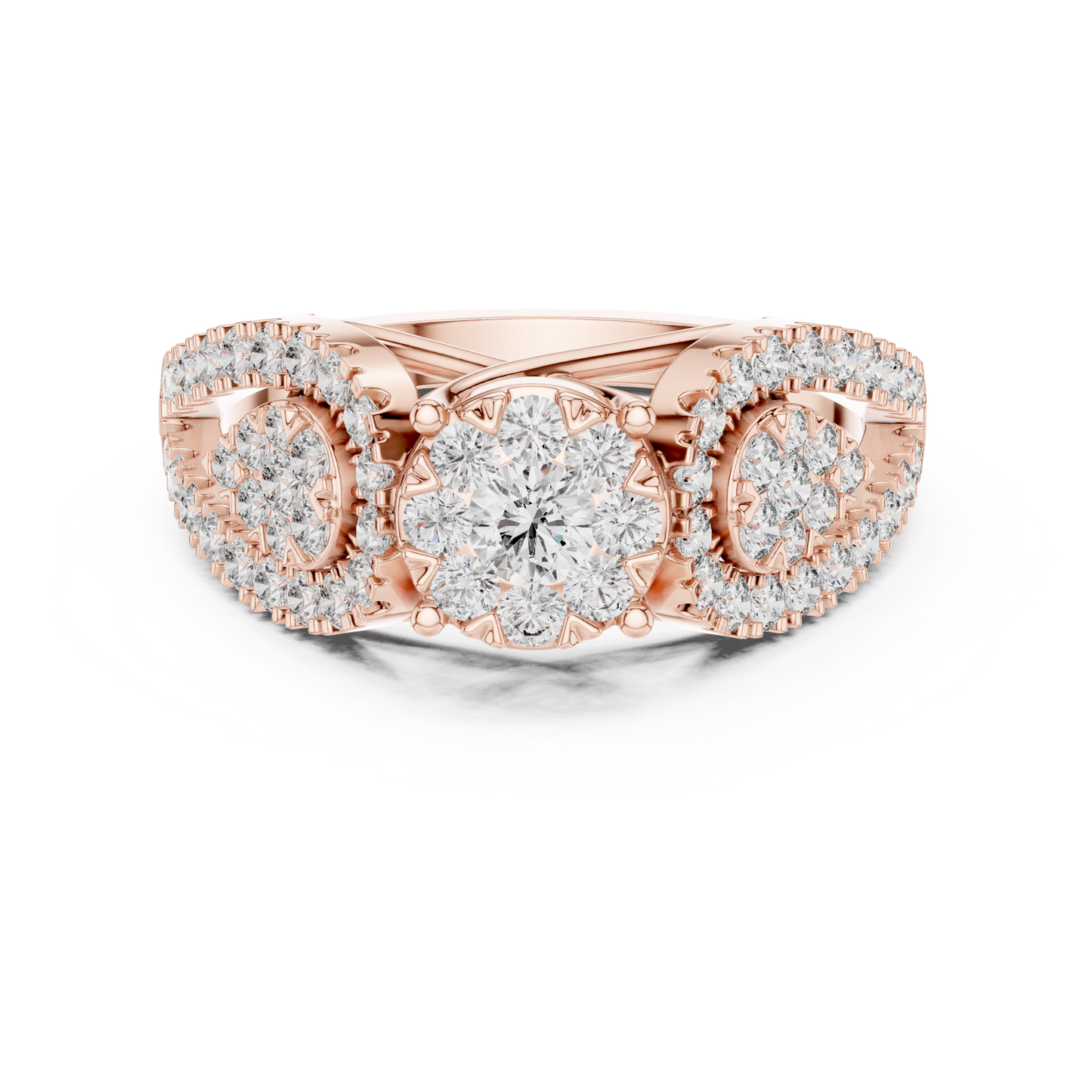 Round Halo Lab Grown Diamond Ring