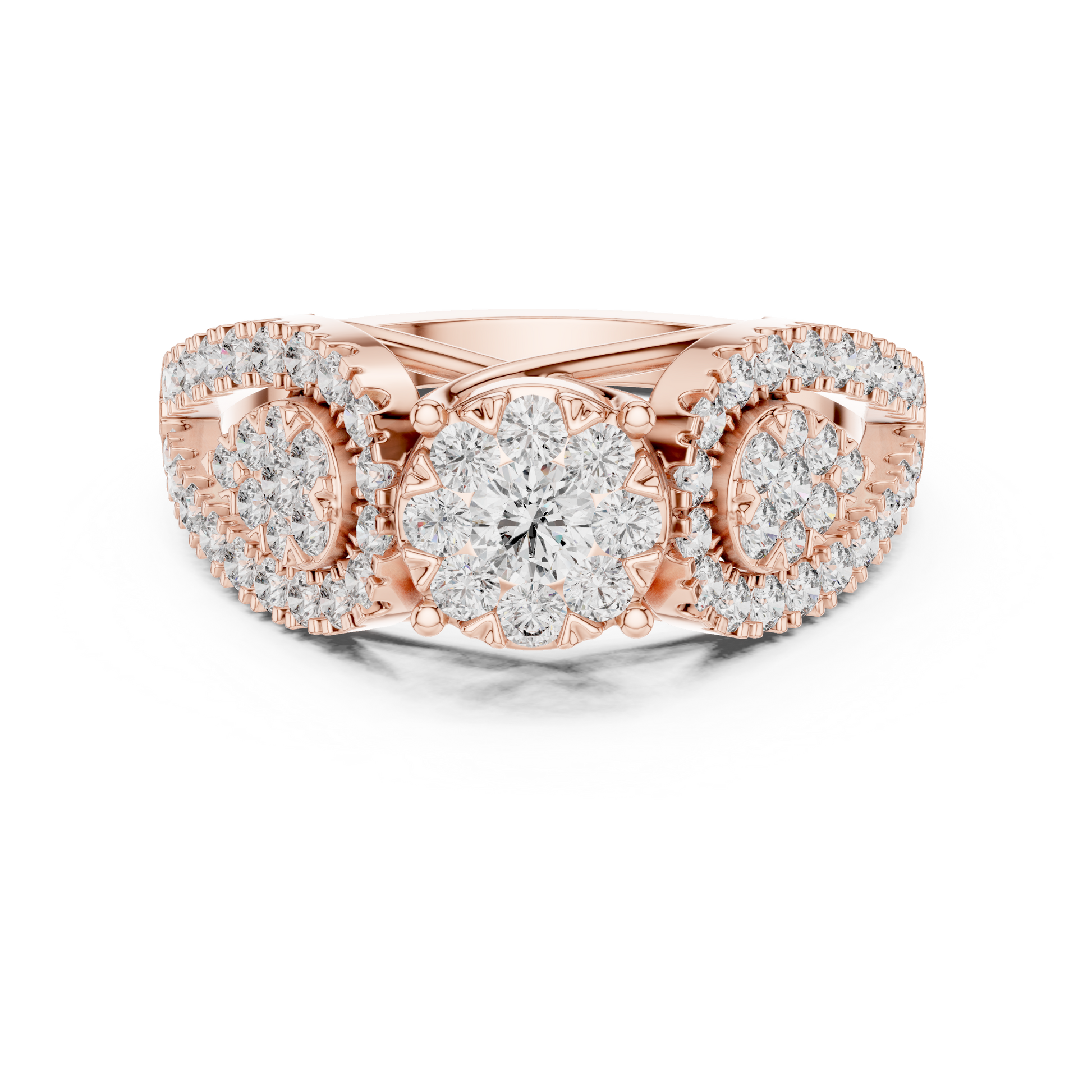 Round Halo Lab Grown Diamond Ring