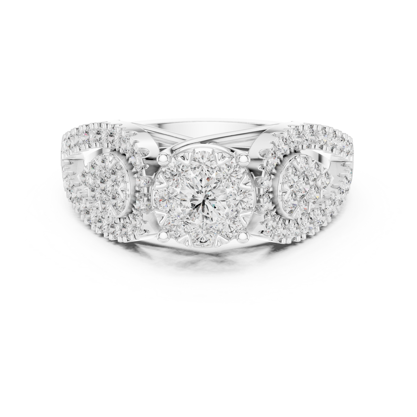 Round Halo Lab Grown Diamond Ring