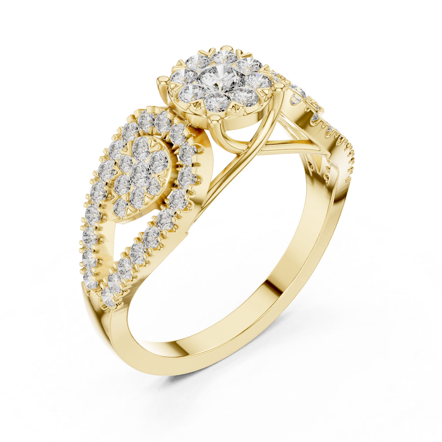 Round Halo Lab Grown Diamond Ring