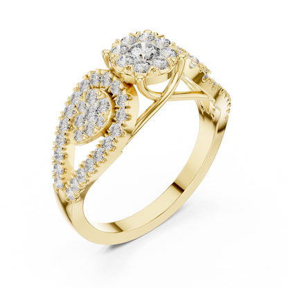 Round Halo Lab Grown Diamond Ring