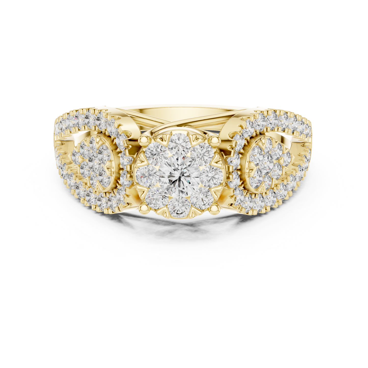 Round Halo Lab Grown Diamond Ring