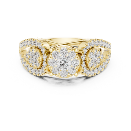 Round Halo Lab Grown Diamond Ring