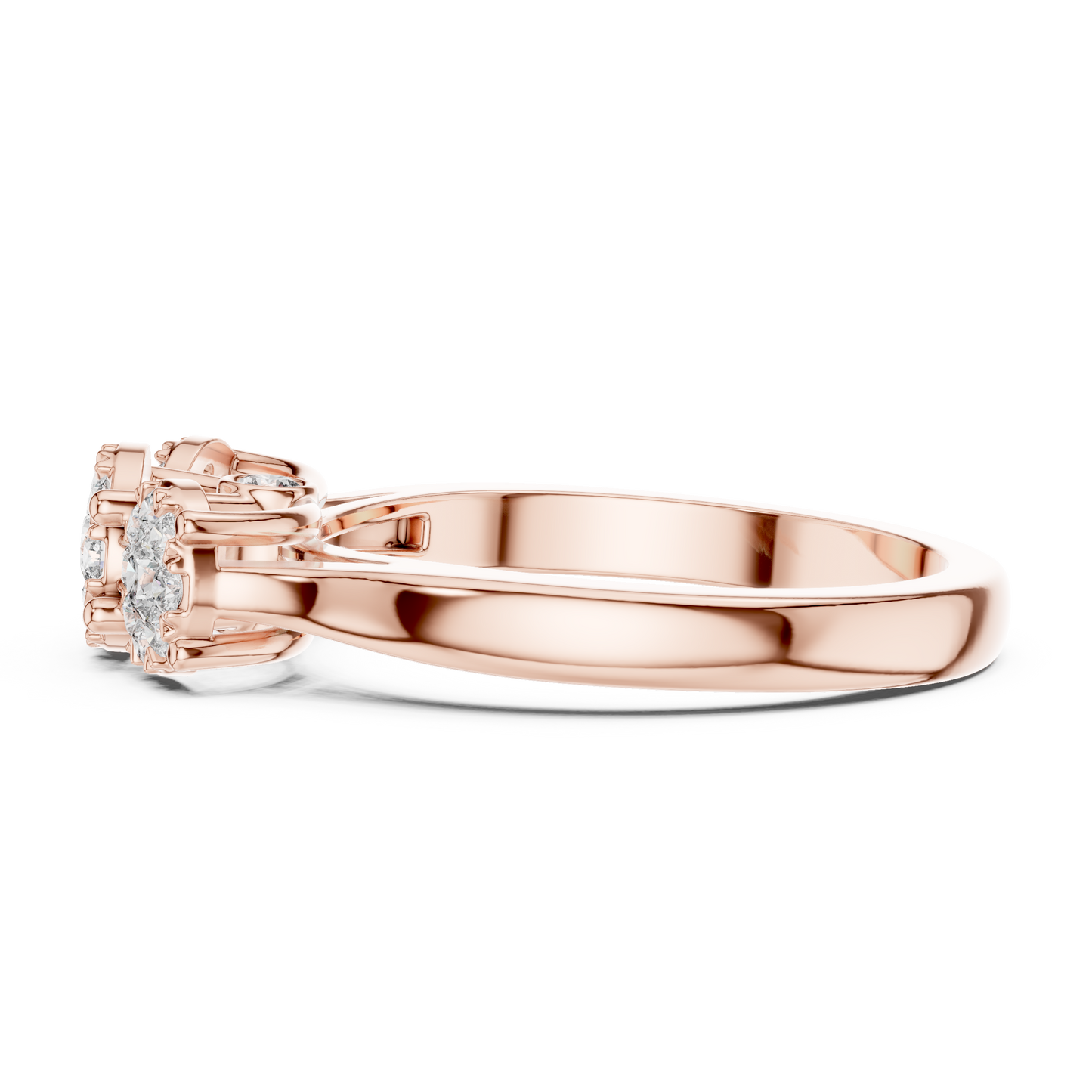 Mixed Shape Lab Grown Diamond Three Stone Ring