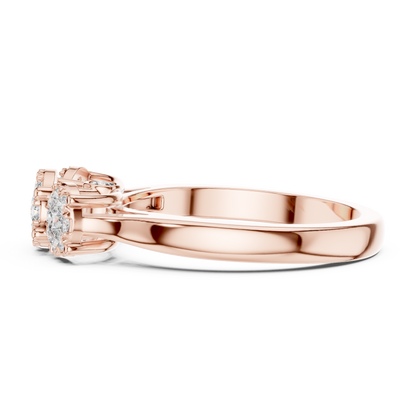 Mixed Shape Lab Grown Diamond Three Stone Ring