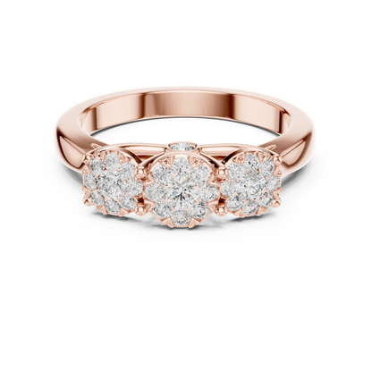 Mixed Shape Lab Grown Diamond Three Stone Ring