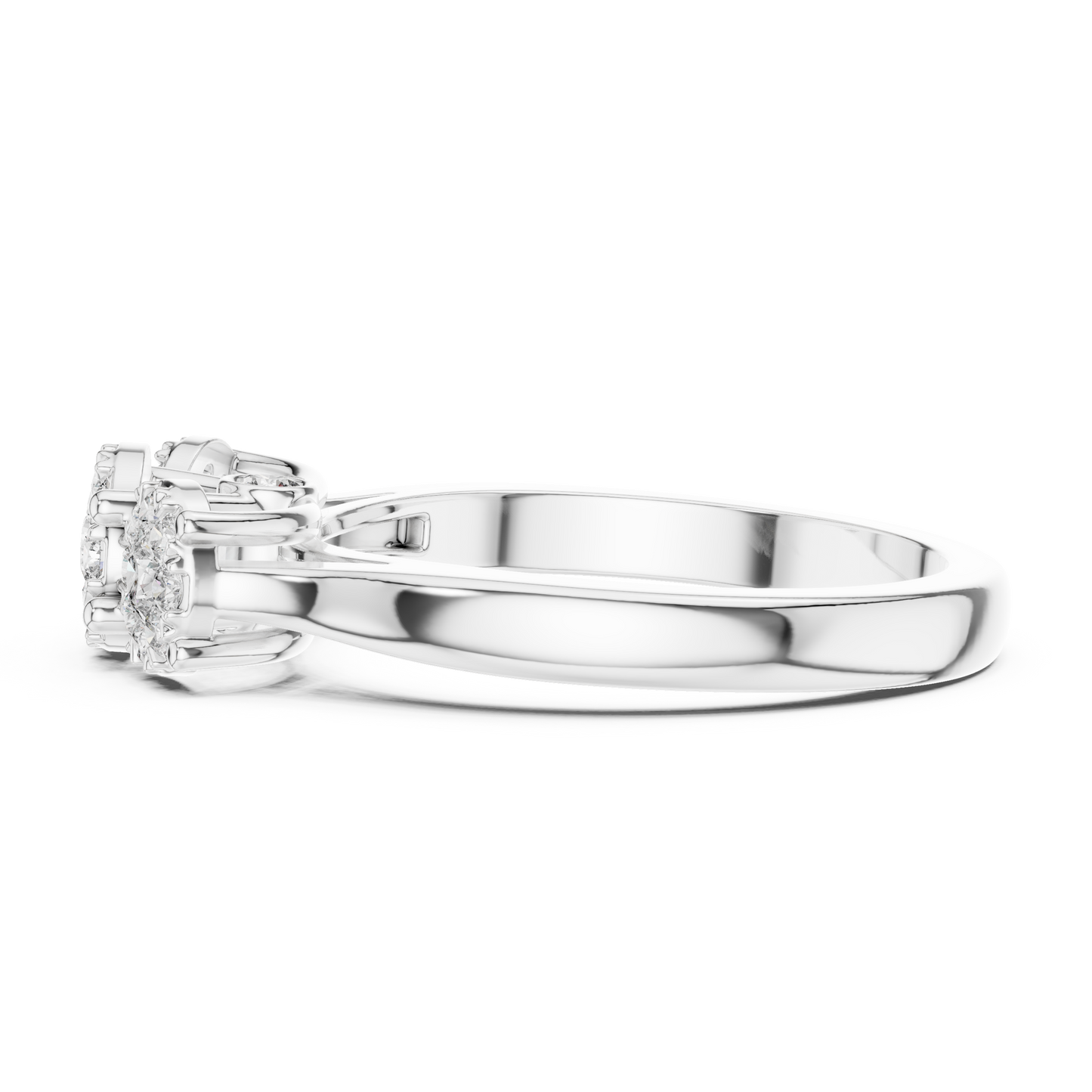 Mixed Shape Lab Grown Diamond Three Stone Ring