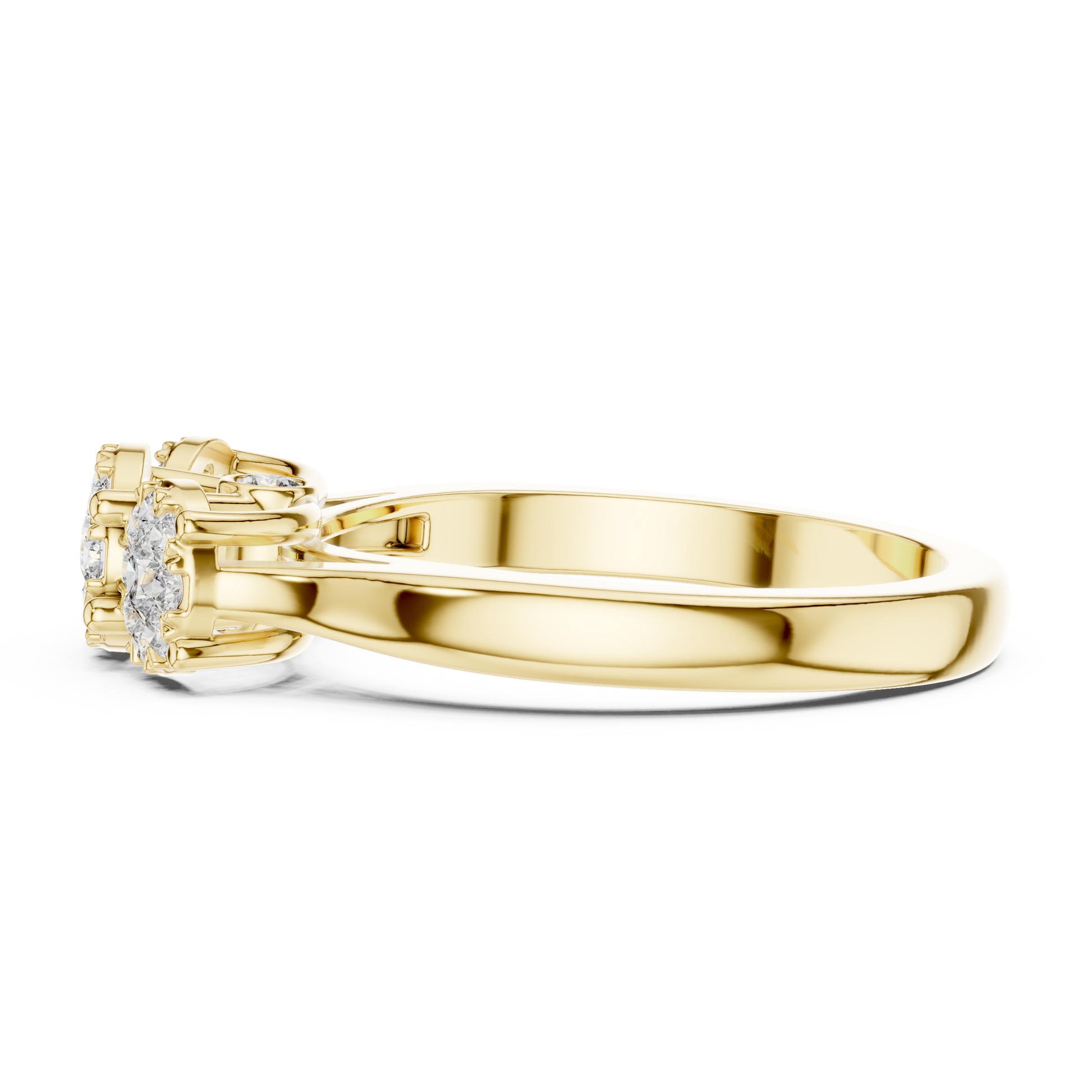 Mixed Shape Lab Grown Diamond Three Stone Ring